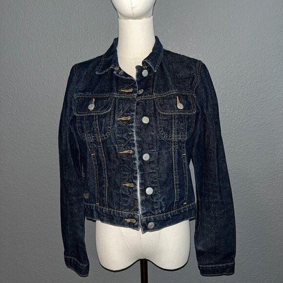 RALPH LAUREN POLO JEANS CO. Denim Jean Trucker Jacket - EUC - 100% Cotton - M - Picture 1 of 12